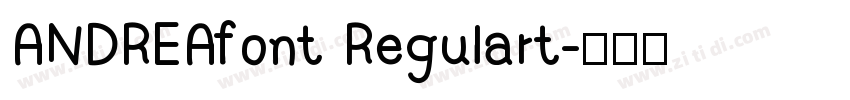 ANDREAfont Regulart字体转换